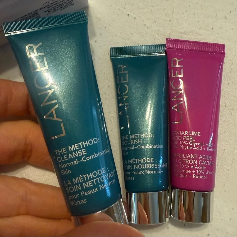 Skincare Set - Blue and Pink